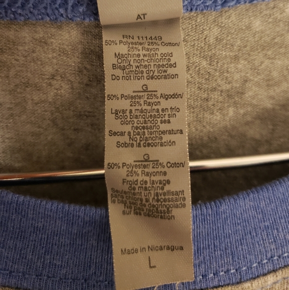 Bride Gray and Blue Baseball Tee - Picture 4 of 4